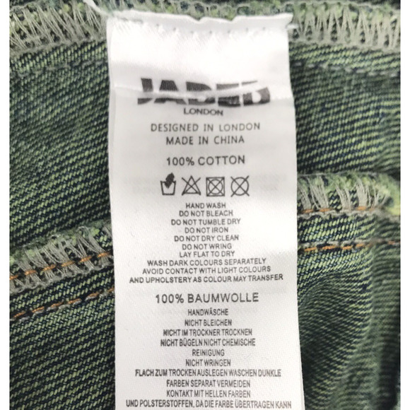 NWT Jaded London Denim Strapless Midi Dress 2 In 1 Zip Off Bandeau Corset Size 0 - Picture 15 of 16